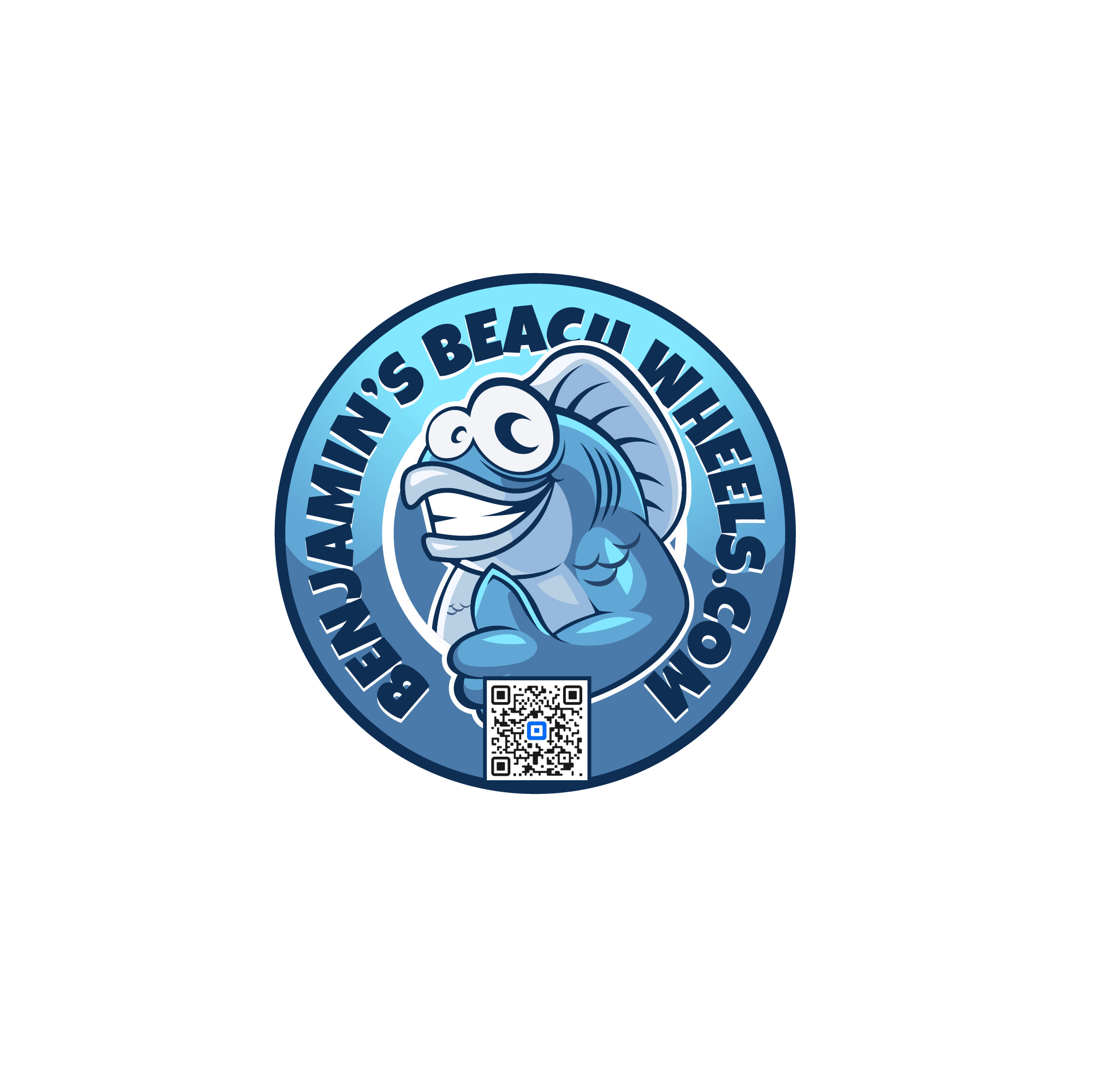 3in and 4in Stickers Benjamin's Beach Wheels